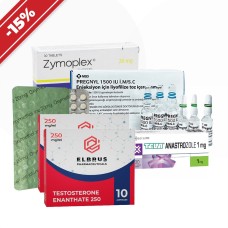 Long-term course for gaining muscle mass. Anapolone + Testosterone